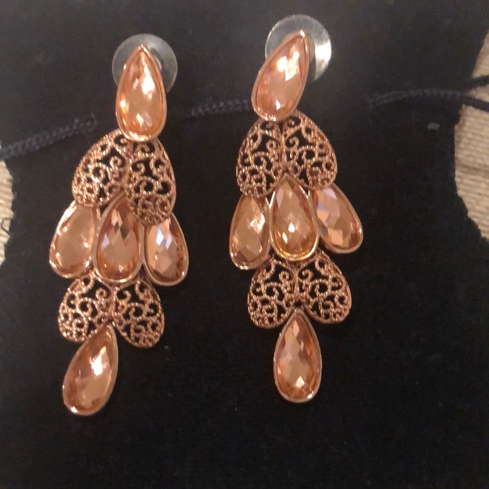 Rose gold earrings